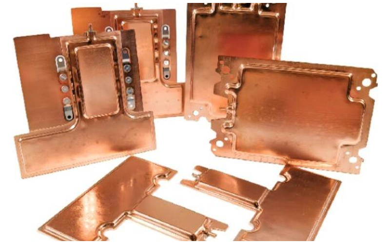 Graphene-enhanced copper cooling components